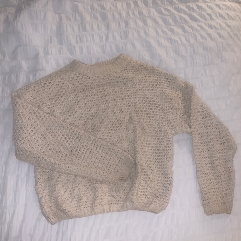 Cream knit sweater